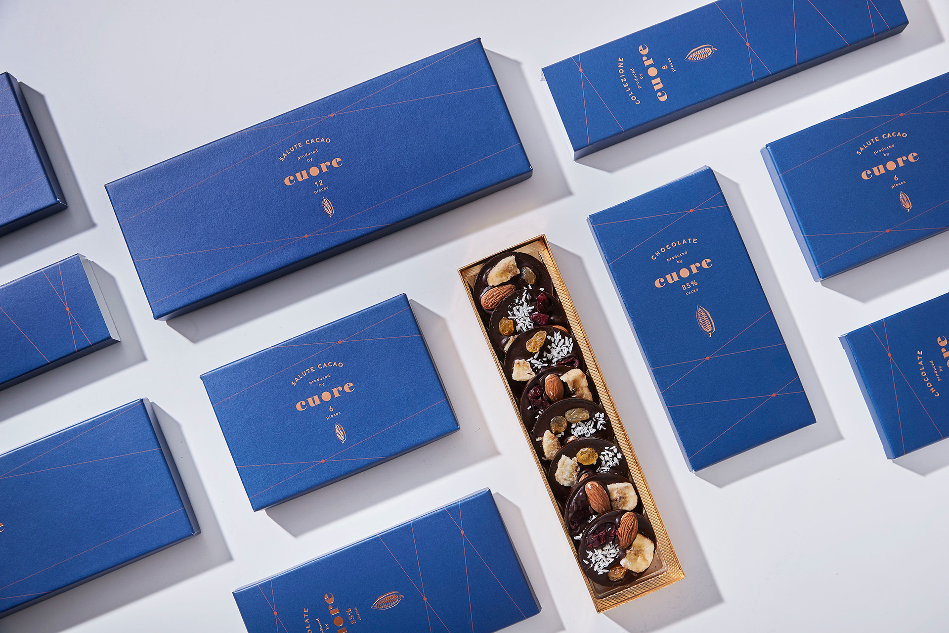 ブランディングデザイン|CUOREの商品パッケージ